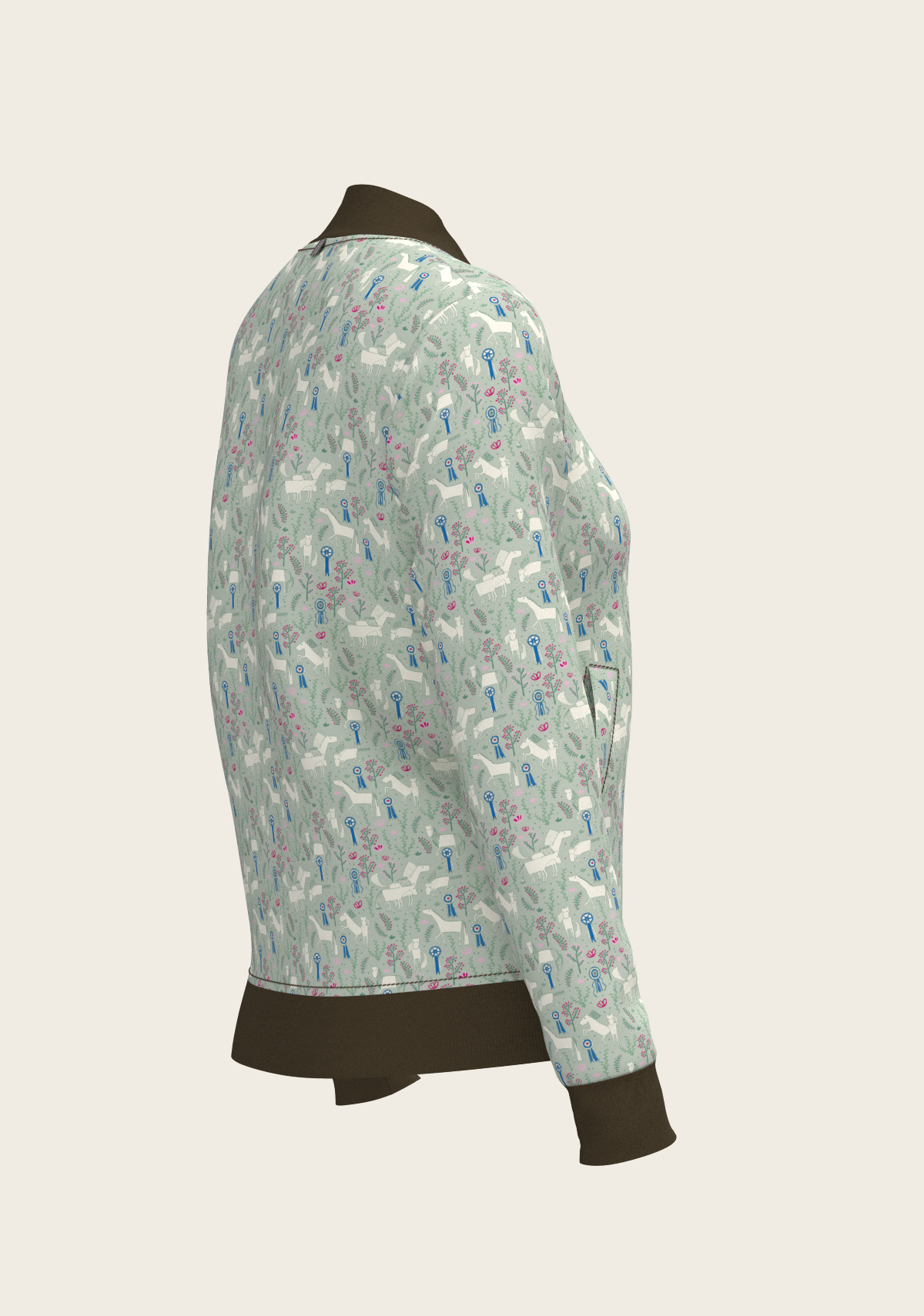 Grapeleaf Rosettes Reversible Jacket