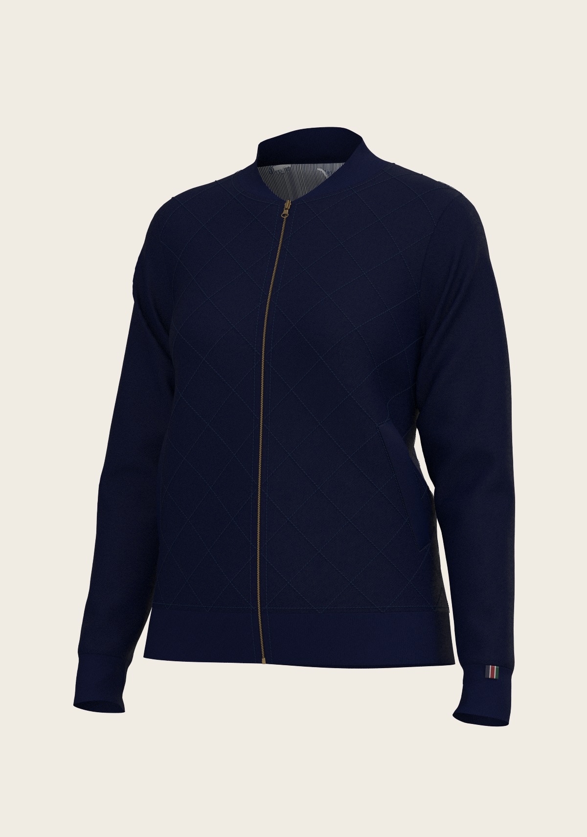 Navy Stripes Reversible Jacket