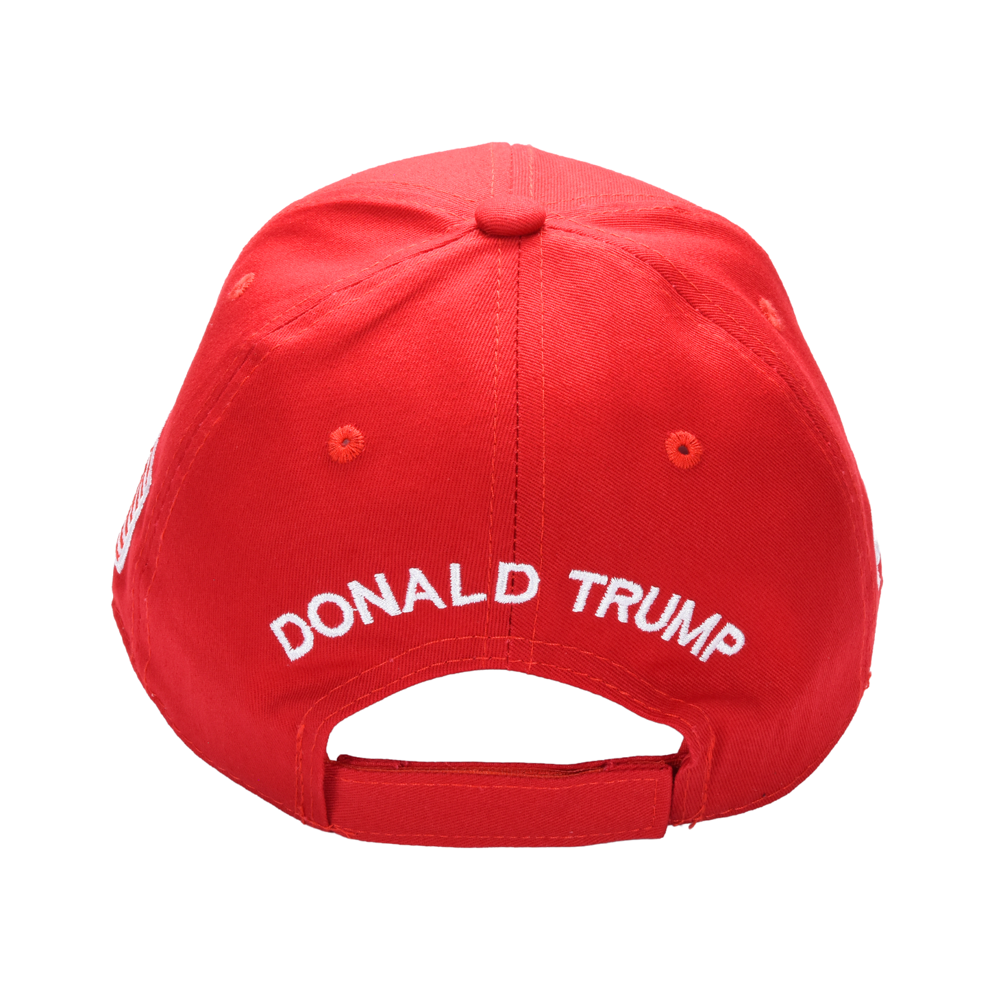 MAGA Baseball Cap with Silver Trump Signature Bill ‒ Patriotic Red Snapback Hat for Men & Women / Trump 45-47