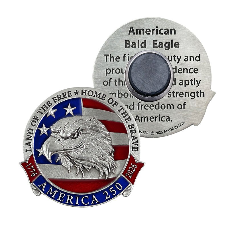 America's 250th Anniversary Eagle Head with Flag Magnet
