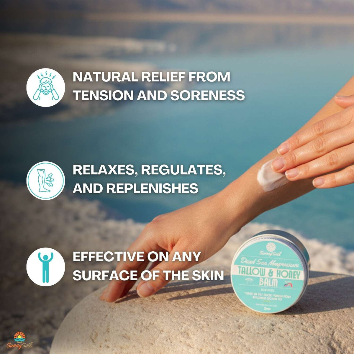 Dead Sea Magnesium Tallow & Honey Balm