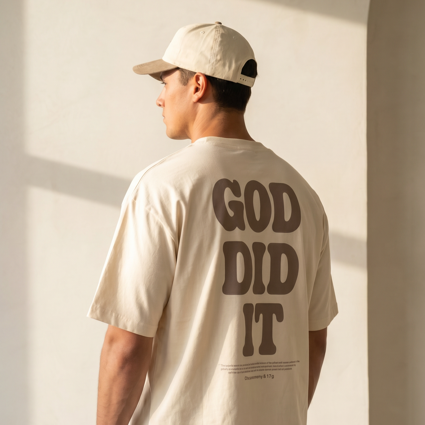 God Did It - Oversized Tee: 100% ring-spun cotton