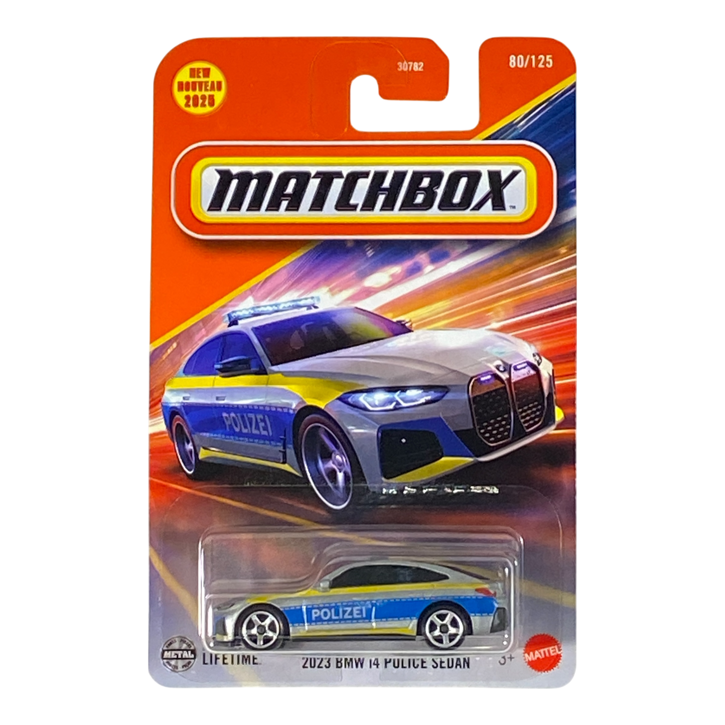 Matchbox 2023 BMW i4 Police Sedan | 2025 Matchbox Series 80/125