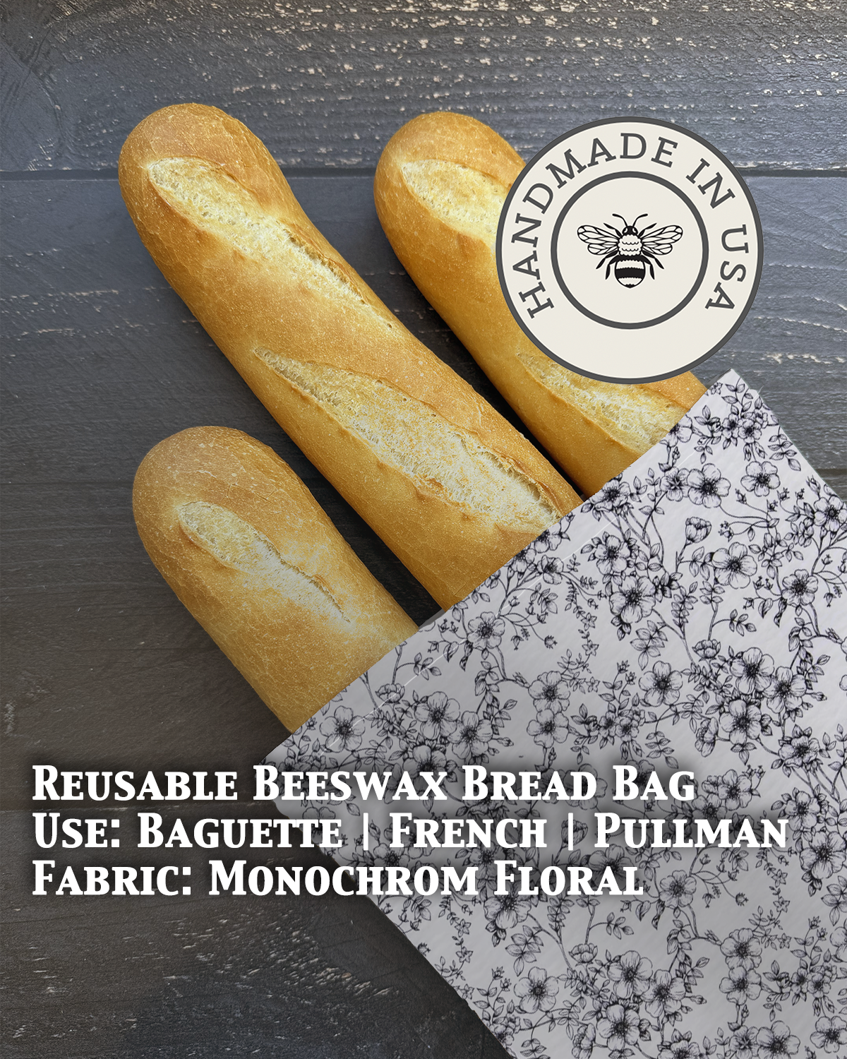 Baguette | Beeswaxed Bag