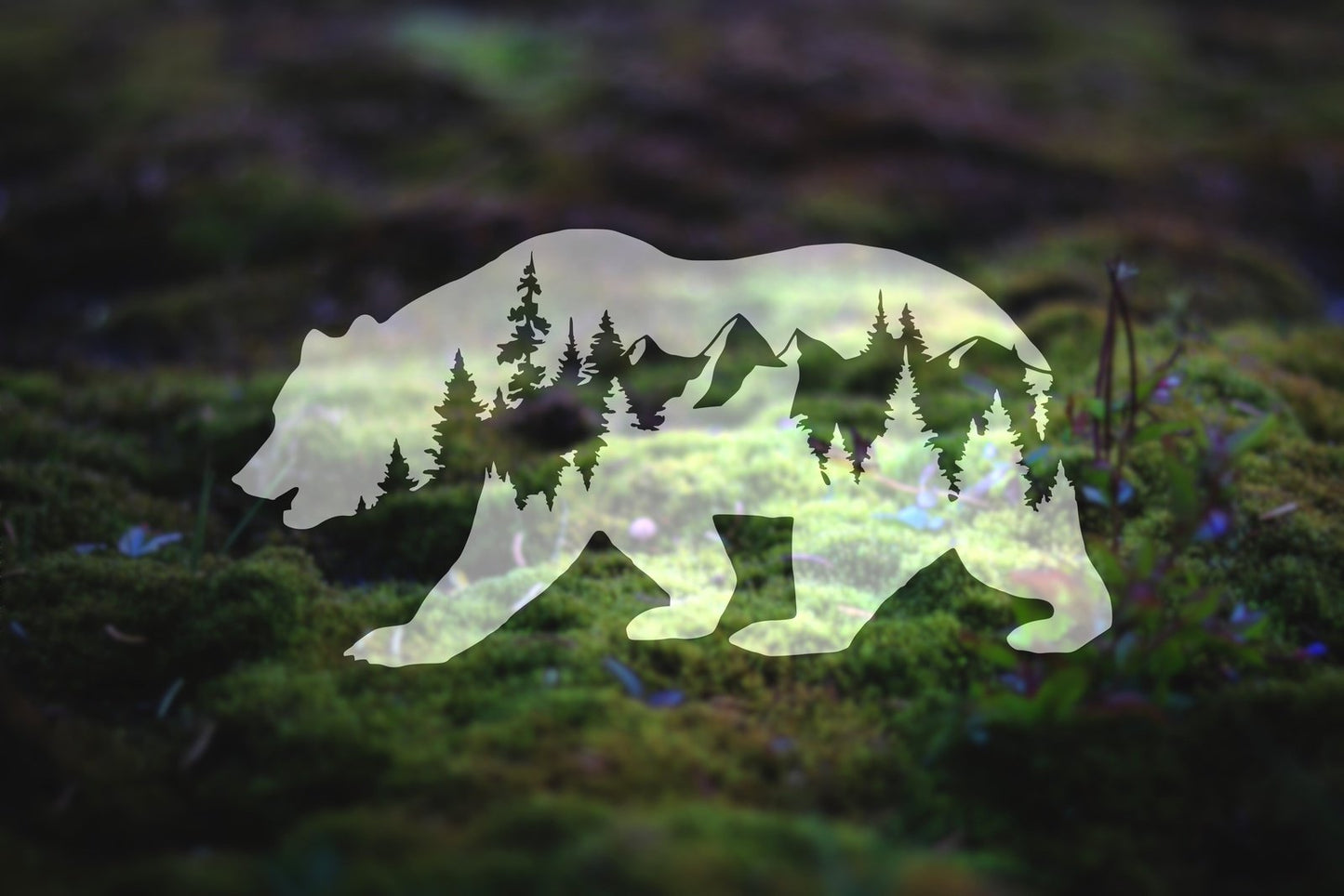 Mountain Bear Vinyl Decal | 31