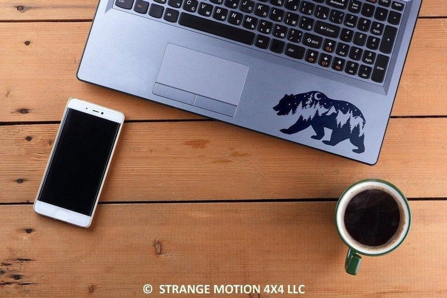 Night Mountain Bear Vinyl Decal | 32