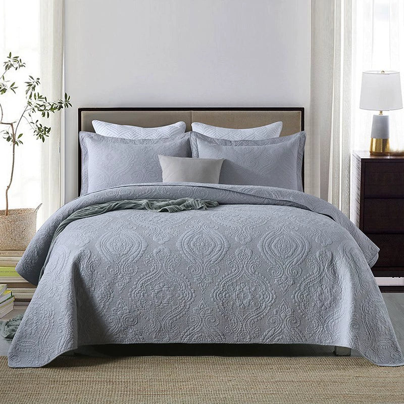 American-Style Large Cotton Quilting Embroidery Foreign Trade Bedspread