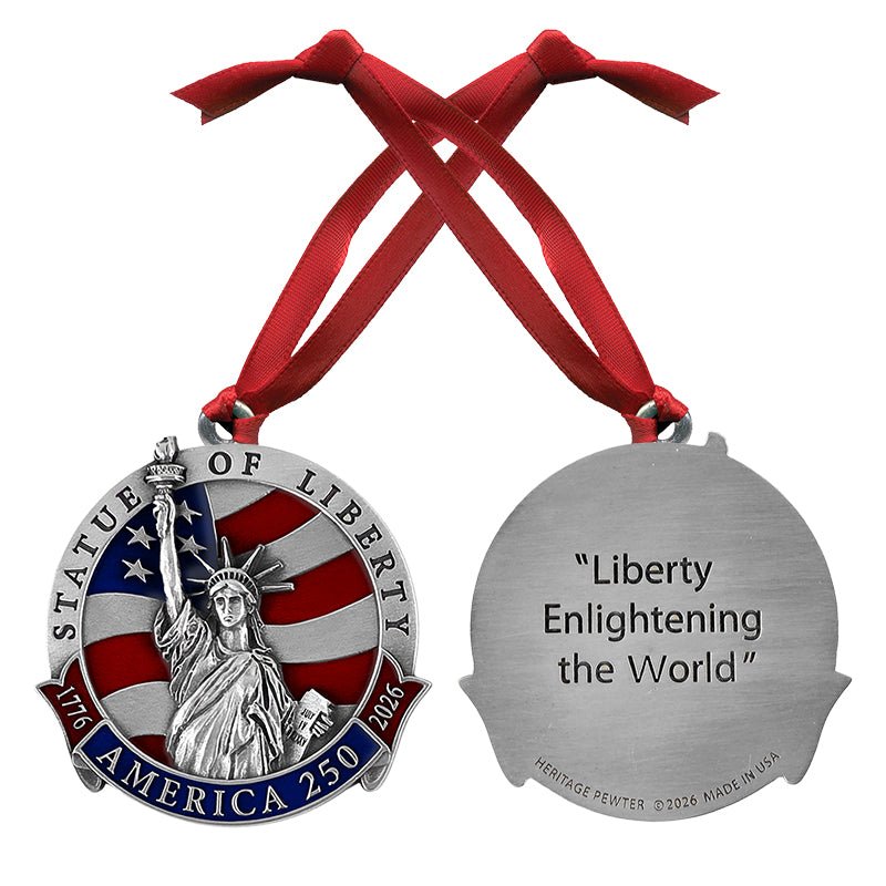 America's 250th Anniversary Statue of Liberty Ornament (w/ Back Text)