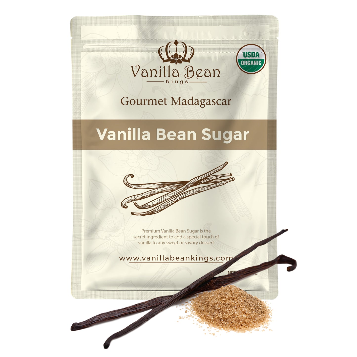 Organic Vanilla Bean Sugar - 12 OZ