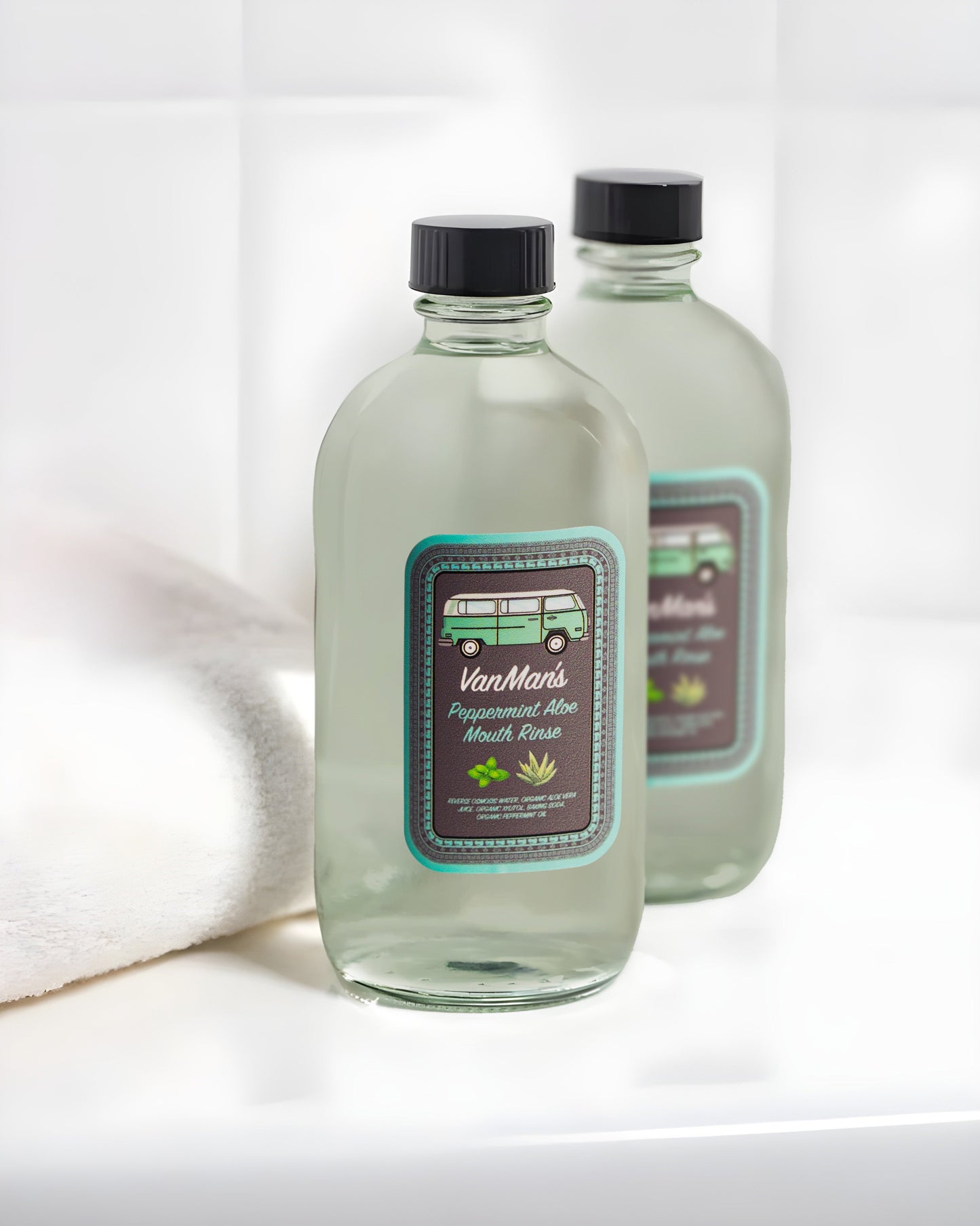 VanMan's Peppermint Aloe Mouth Rinse - 8 oz