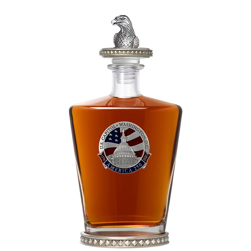 America's 250th Anniversary Capitol Dome Royal Decanter w/ Eagle Head 3D Top-Diamond Accents