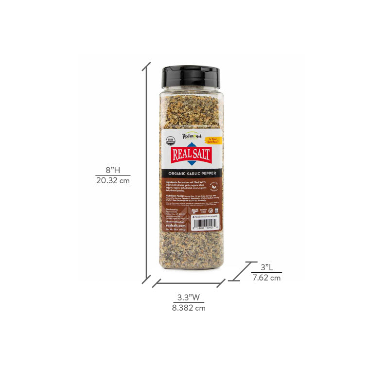 Real Salt® Organic Garlic Pepper (28 oz.)