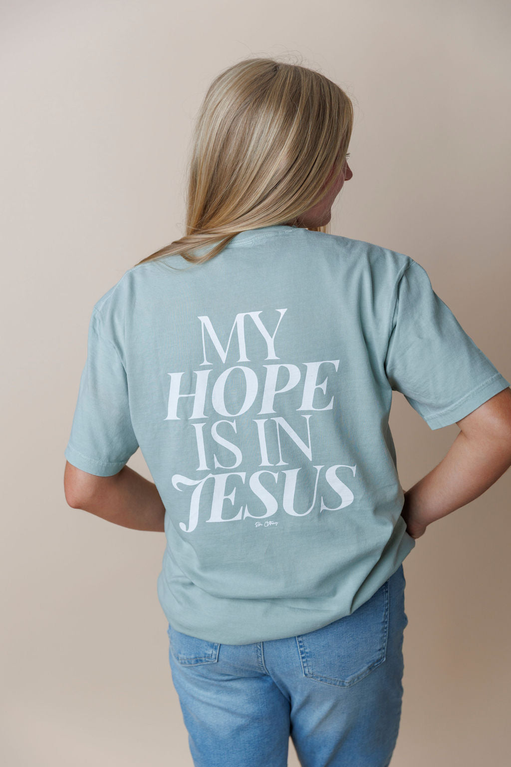 My Hope Tee in Bay Green