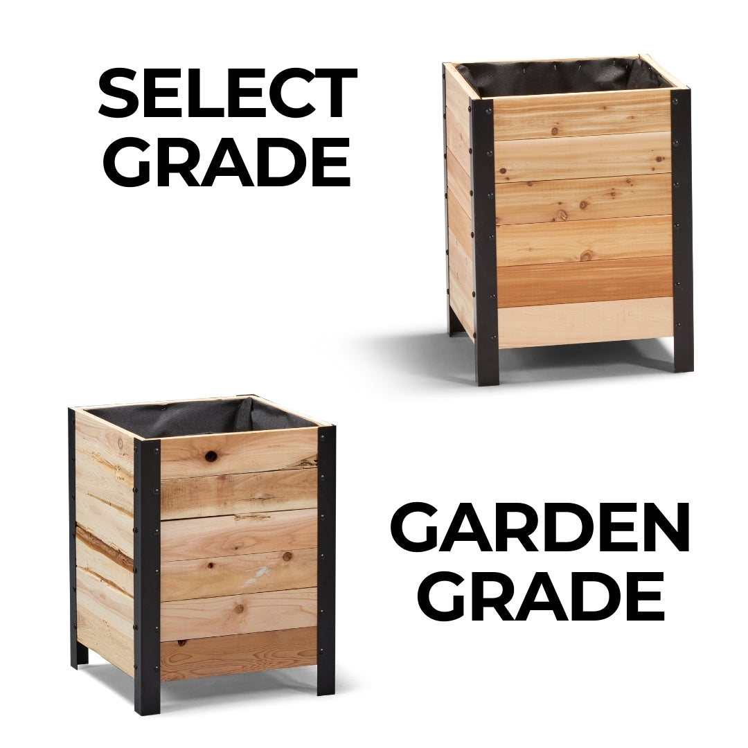 18″ x 18″ Planter Box - 24" TALL / Select Grade