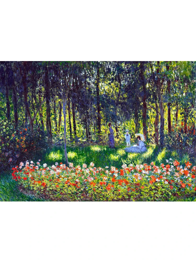 Abstract Claude Monet Garden Nature Landscape Wall Art Canvas Painting Famous Waterlily Poster For Modern Living Room Home Decor