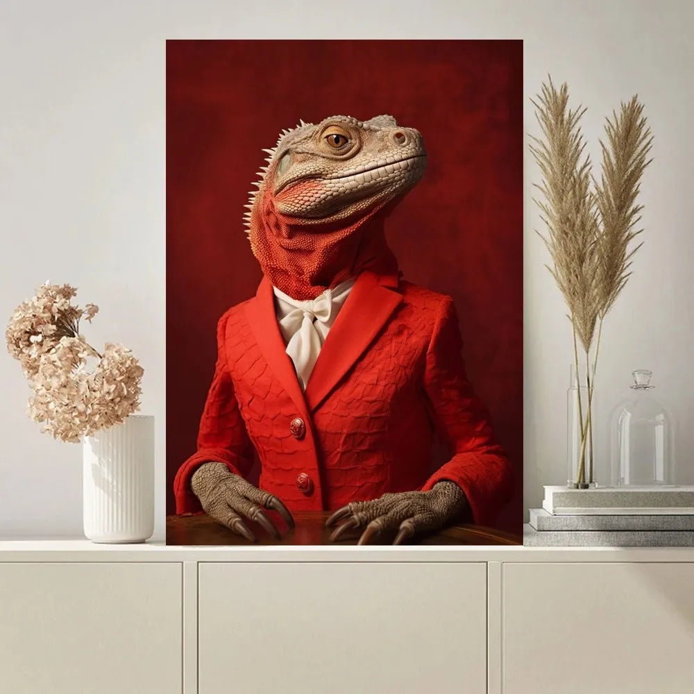 Fashion Animal Fashion Funny Poster Paintings on The Wall Picture for Living Room Interior Painting Room Decoration