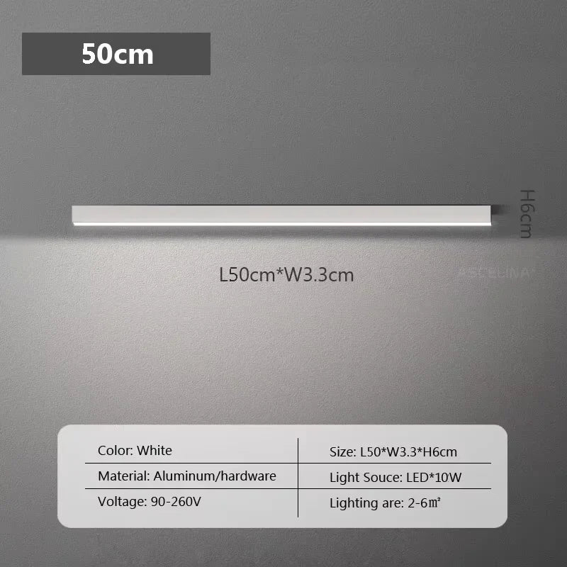 Long LED Strip Ceiling Light Floodlight For Bedroom Dining Living Room Cloakroom Minimalist Led Ceiling Lamp Indoor Decoration