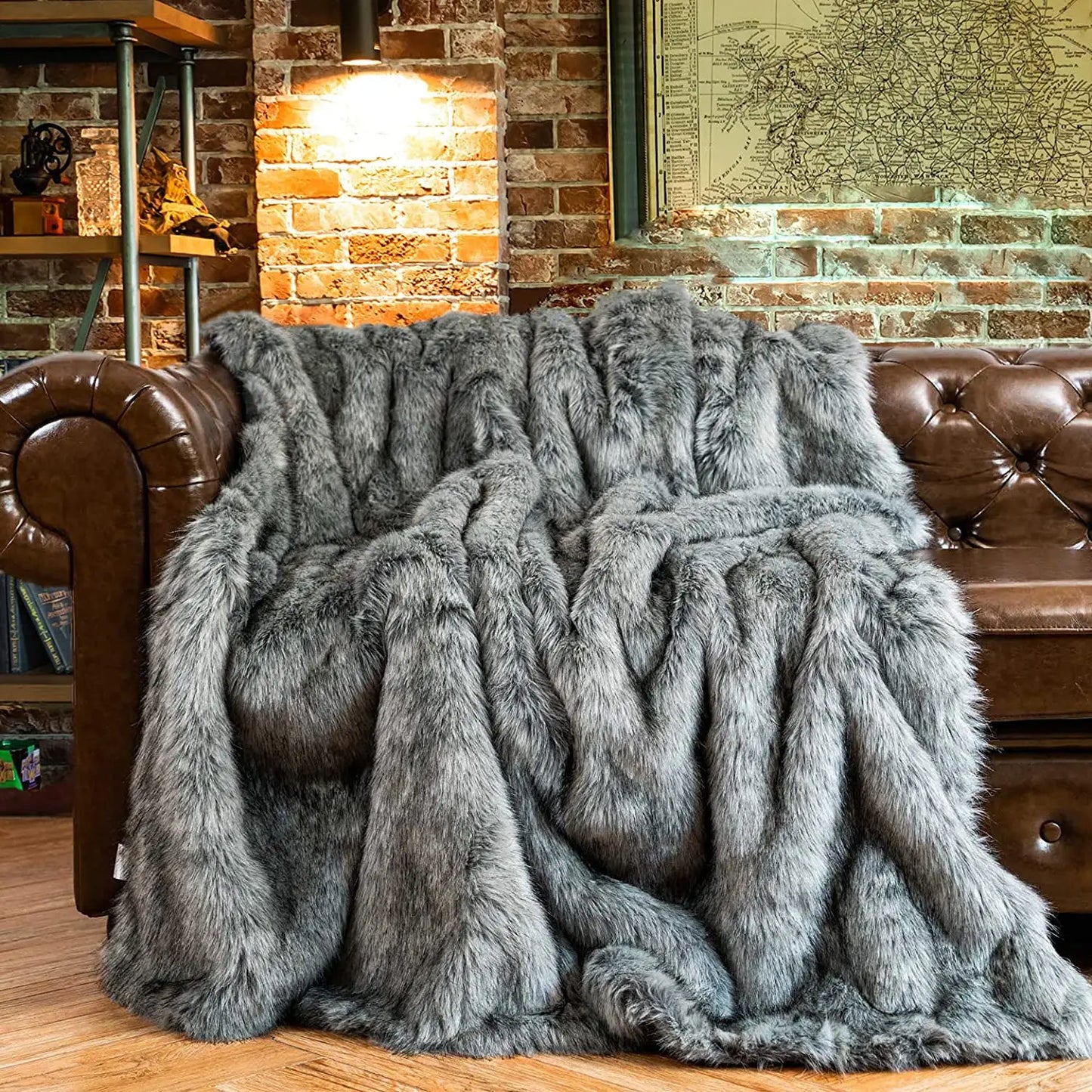 LUX Soft Faux Fur Blanket