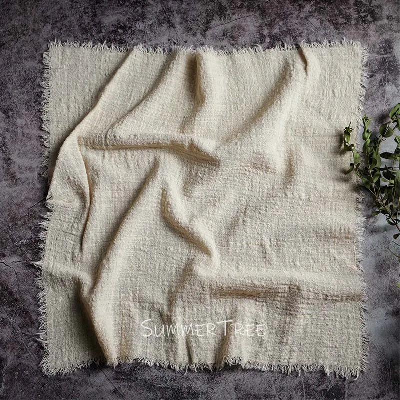 10pcs Large Napkins 41x41cm Rustic Cotton Gauze Napkin Muslin Tea Towel Dinner Retro Cheesecloth Wedding Party Linen Decor
