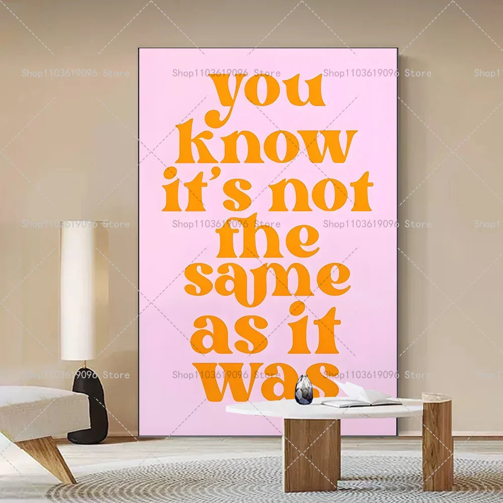 Harris Styles Lyrics Daylight Fine Line Album Poster Self-adhesive Art Waterproof Paper Sticker Coffee House Bar Room Wall Decor