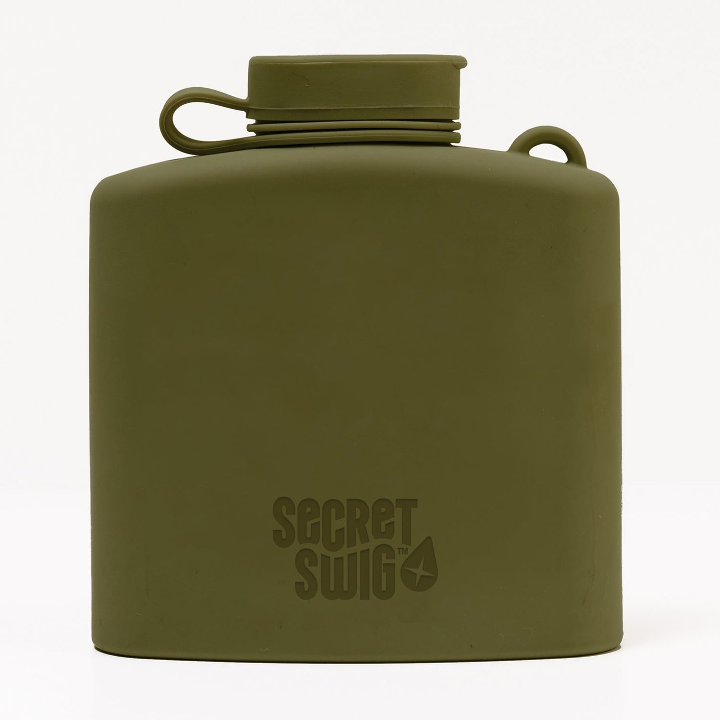 Signature Silicone Hip Flask 8Floz - Olive