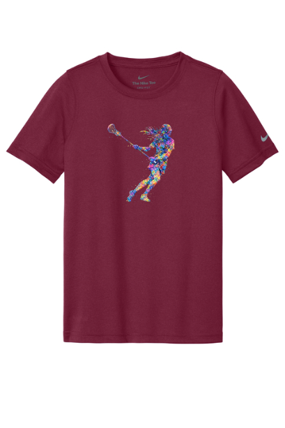 Lacrosse Graffiti Girl Youth Nike T-Shirt - SUNKDX8787SIGRGIR