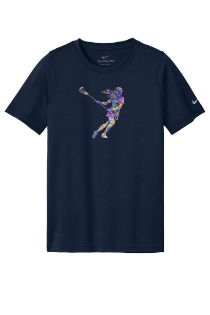 Lacrosse Graffiti Girl Youth Nike T-Shirt - SUNKDX8787SIGRGIR