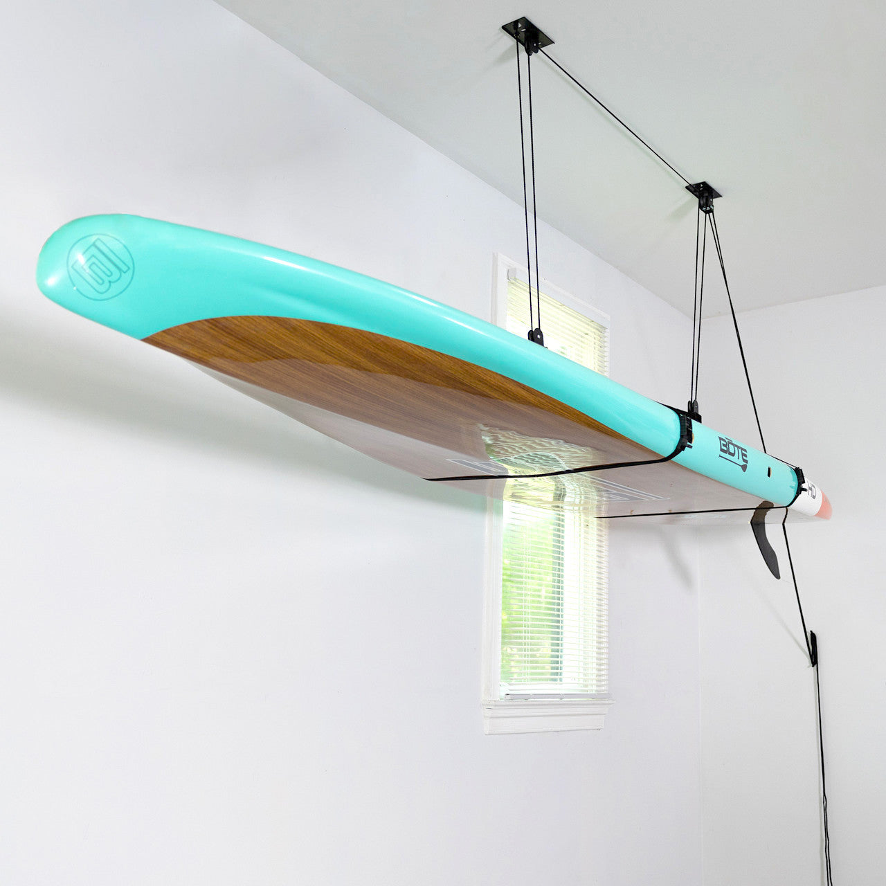 SUP & Surfboard Hoist | Holds up to 150 lbs | Up to 14' Lift