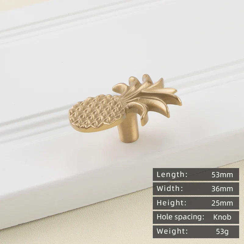 Minimalist solid brass cabinet pulls & handles