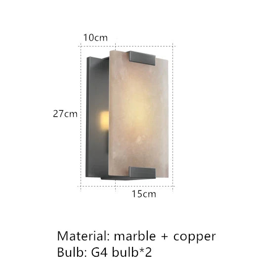 Natural Marble LED Wall Sconce