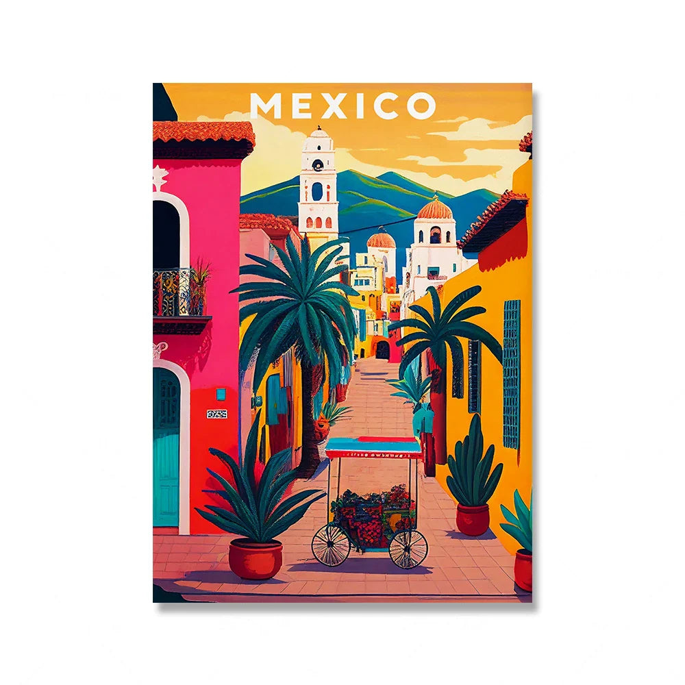 Arizona Desert Cactus Mexico Humanities Travel Landscape Wall Art Canvas Painting Nordic Poster Pictures Living Room Home Decor