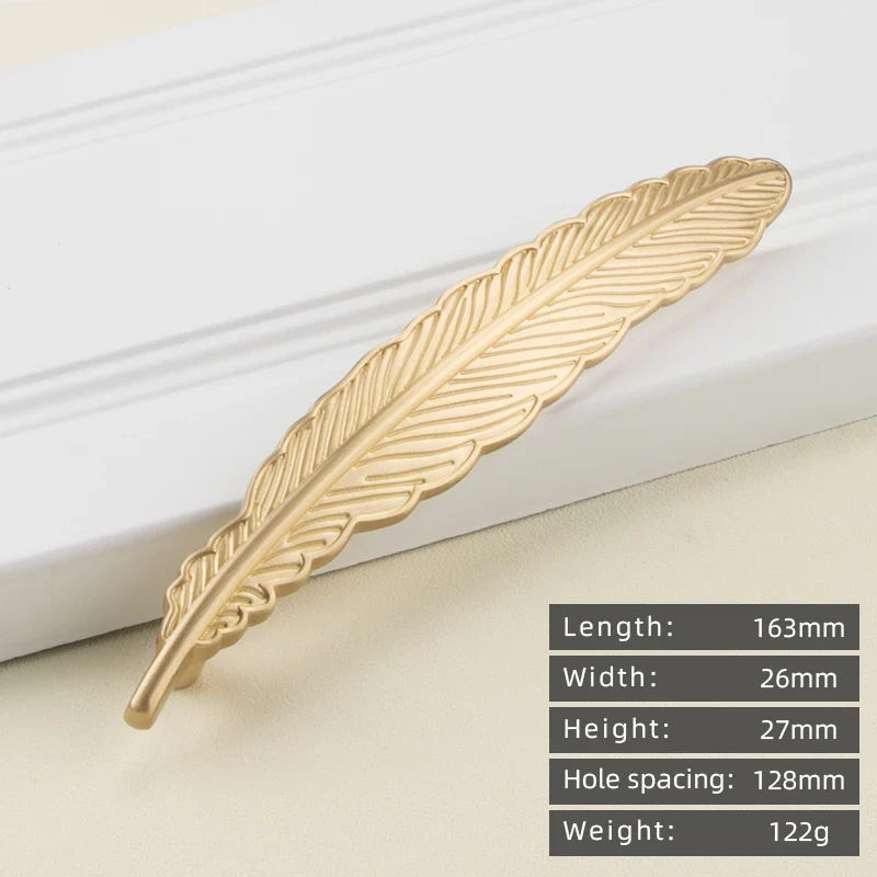Minimalist solid brass cabinet pulls & handles