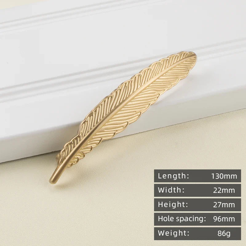 Minimalist solid brass cabinet pulls & handles