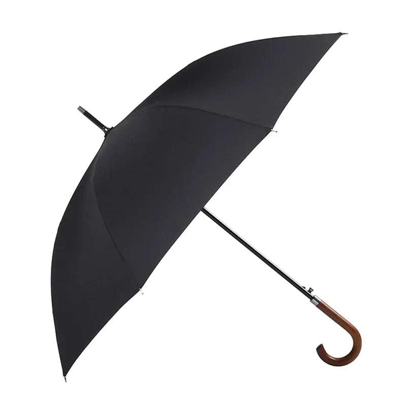 New Arrival Japanese Brand Long Umbrella 8K Windproof Wooden Handle Large Men Umbrellas Rain Quality Classic Business Paraguas