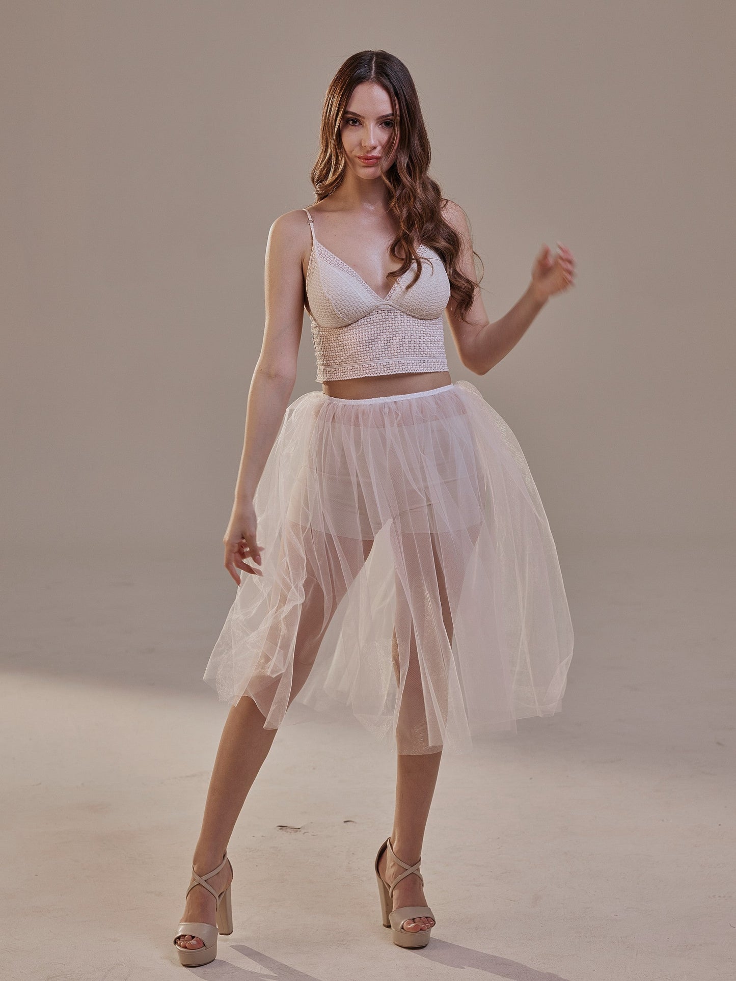 Short Soft White Tulle Skirt for Women , Flowy Mini Tulle Skirt, Bridal Party Skirt, Bachelorette Skirt