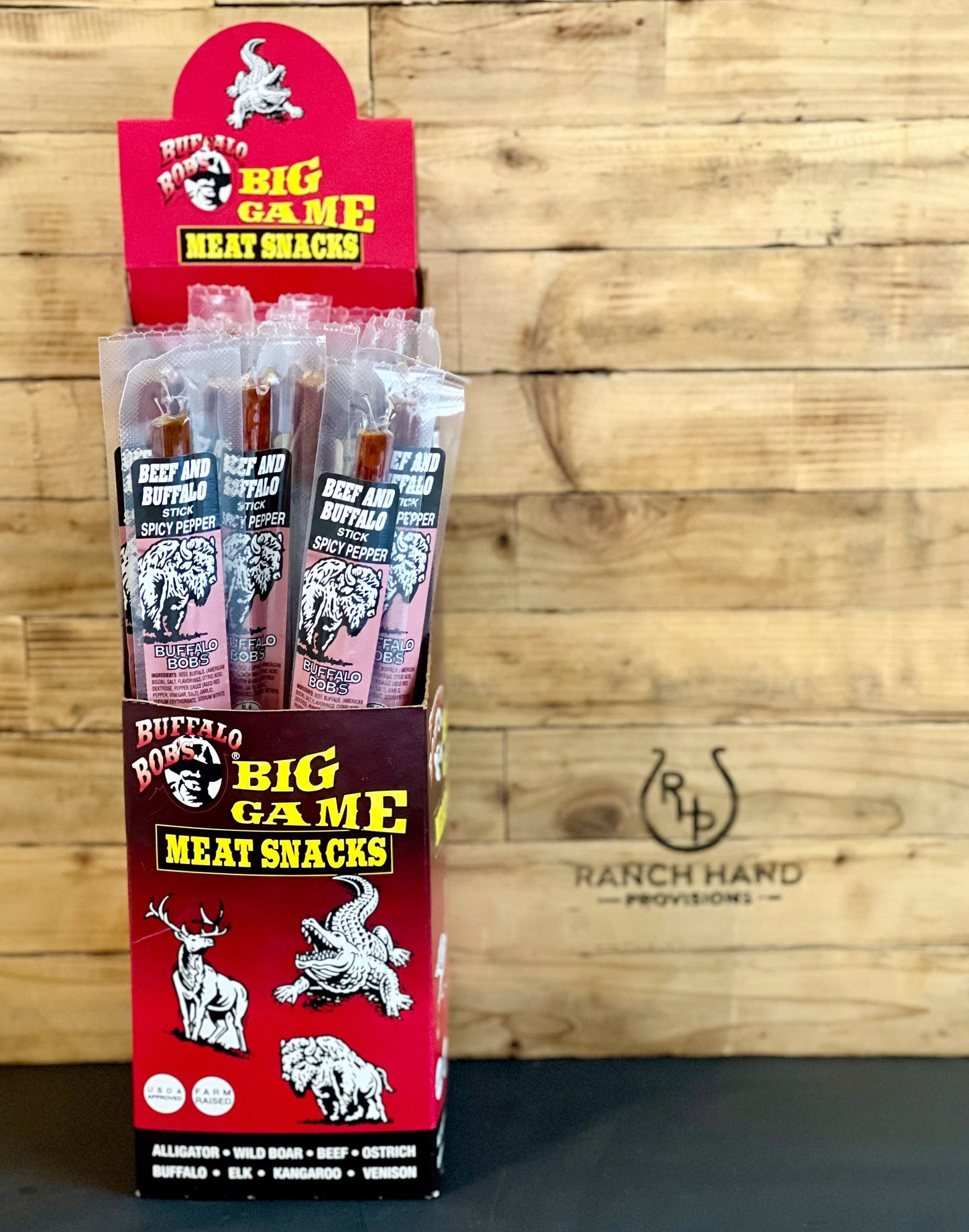 Buffalo and Beef Jerky Stick — Spicy | Buffalo Bob's
