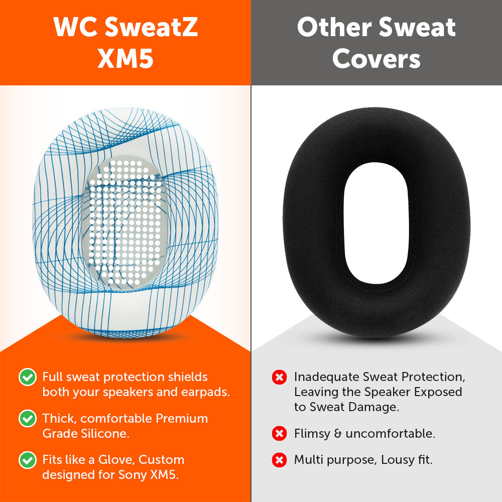 Sony WH-1000XM5 Earpad Sweat Covers - WC SweatZ