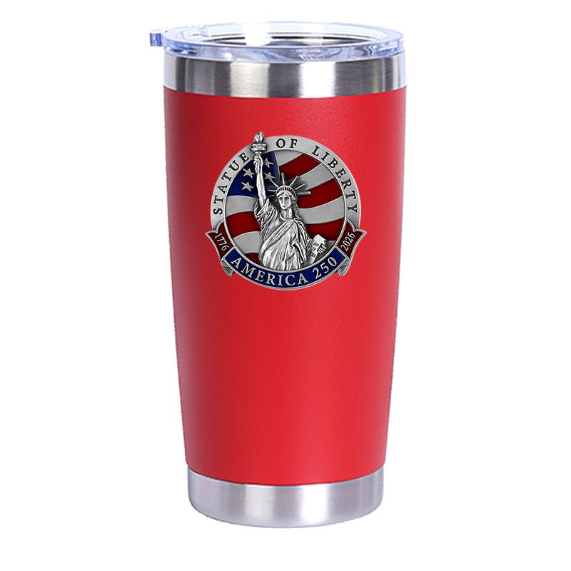 America's 250th Anniversary Statue of Liberty Chrome Thermal Drink