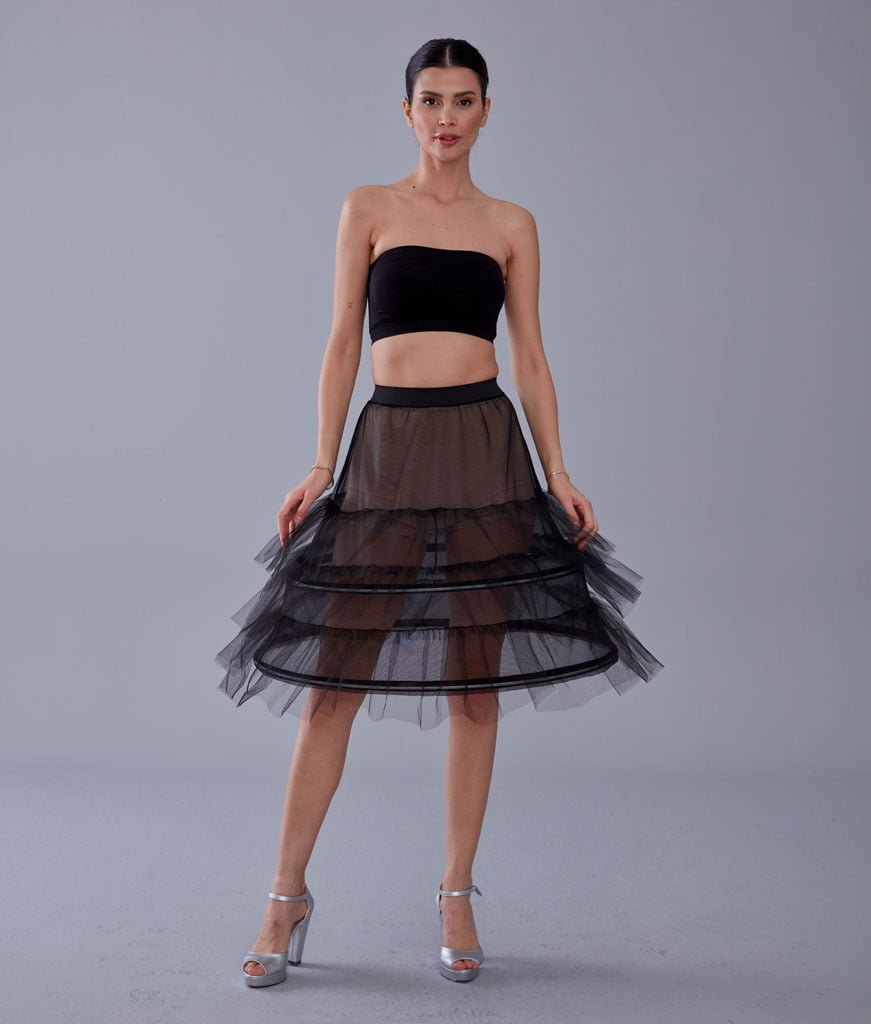 Black Petticoat Skirt