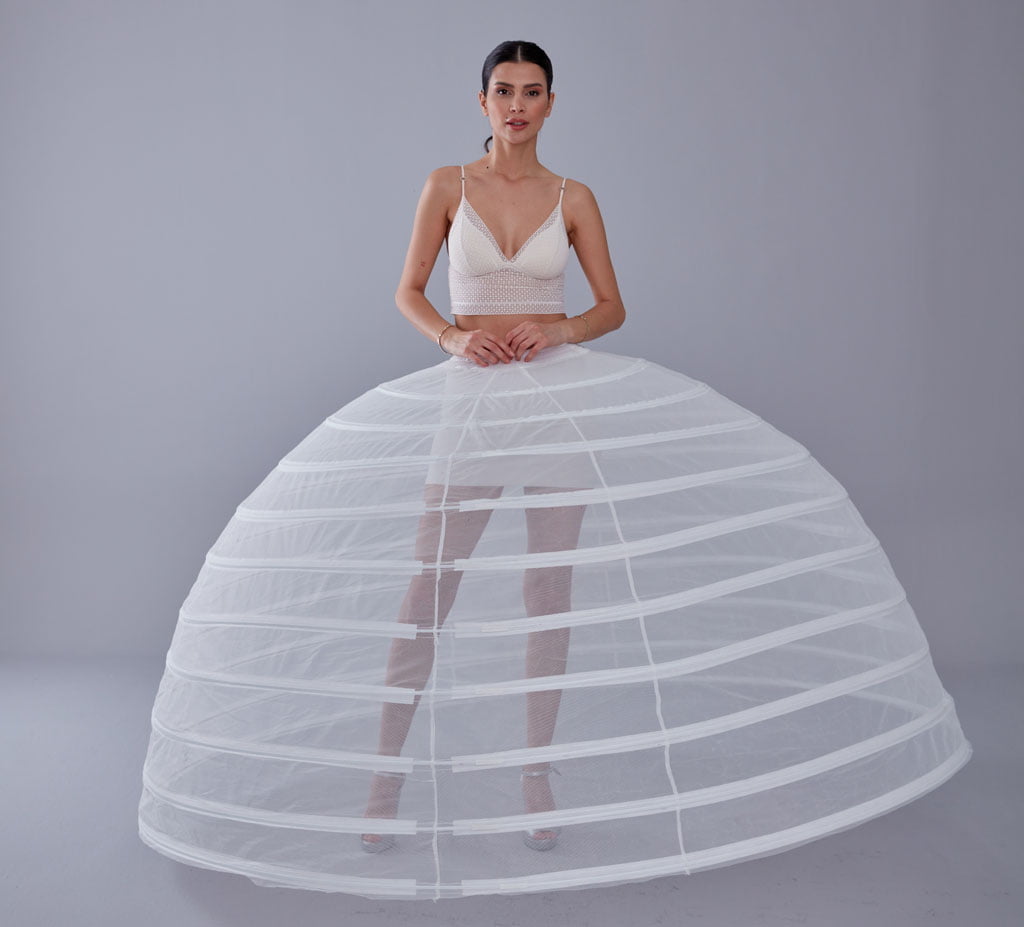 White Petticoat for Costumes and Bridal Gowns, Crinoline