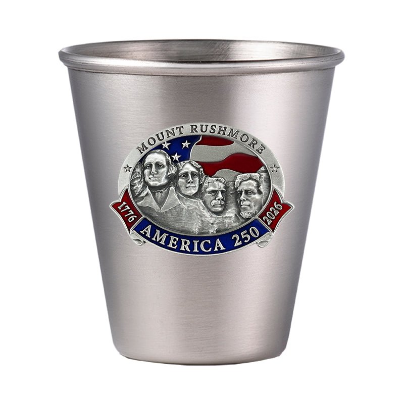 America's 250th Anniversary Mount Rushmore Stainless Steel Tapered Shot