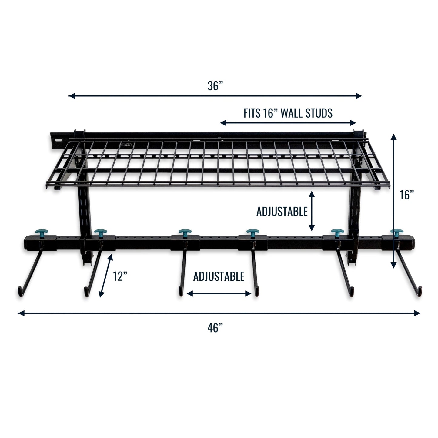 G-Chair Wire Shelf | Adjustable Wall Storage System | Holds 300 lbs