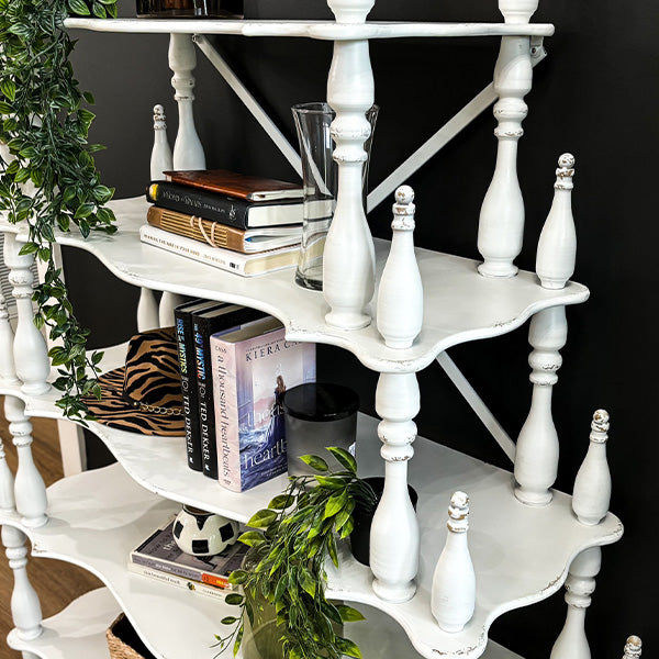 HUGE Antique Inspired French Cottage Etagere