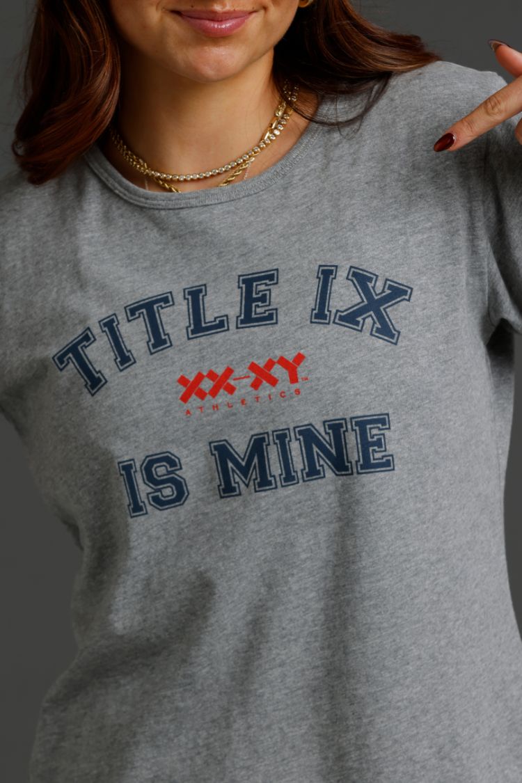 Title IX is Mine Varsity Classic Fit Tee (XX)