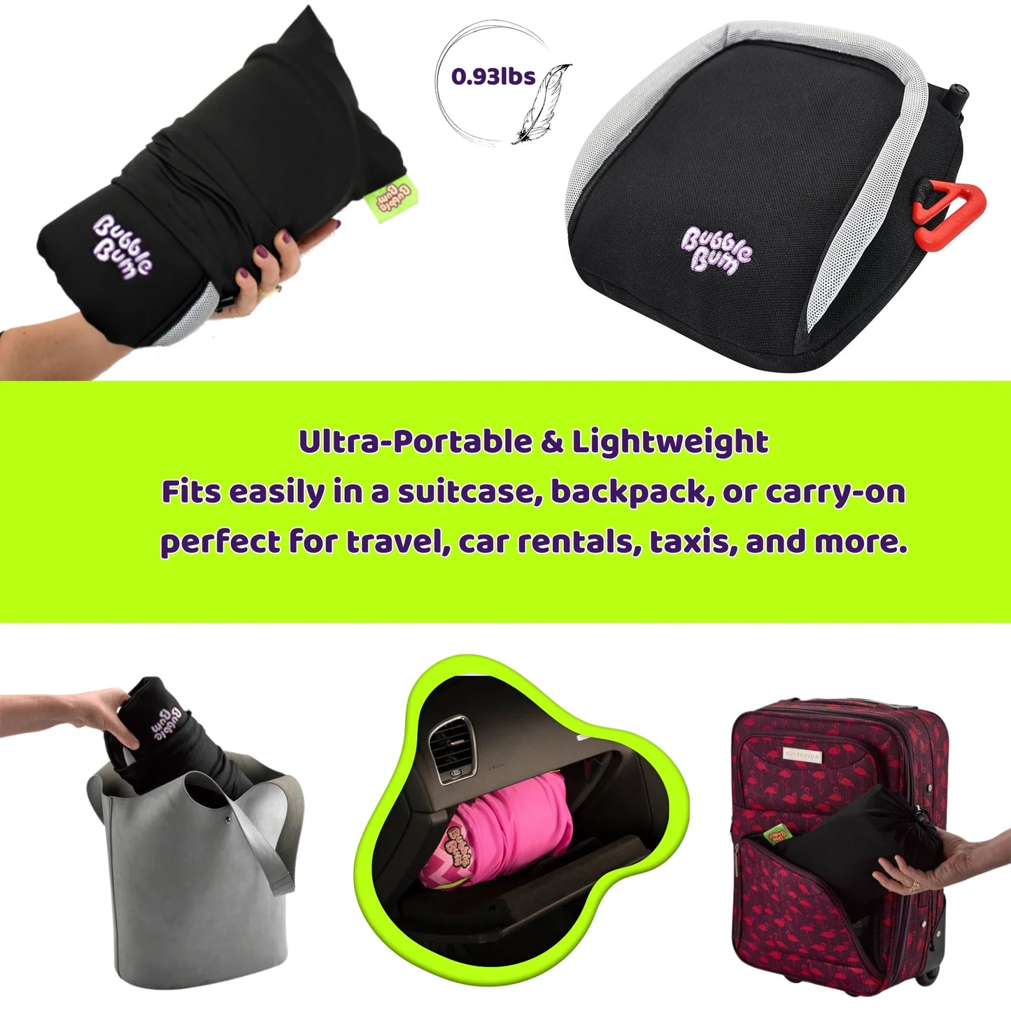 BubbleBum Inflatable Car Booster Seat - Travel Booster Seat - Black Style ✔️