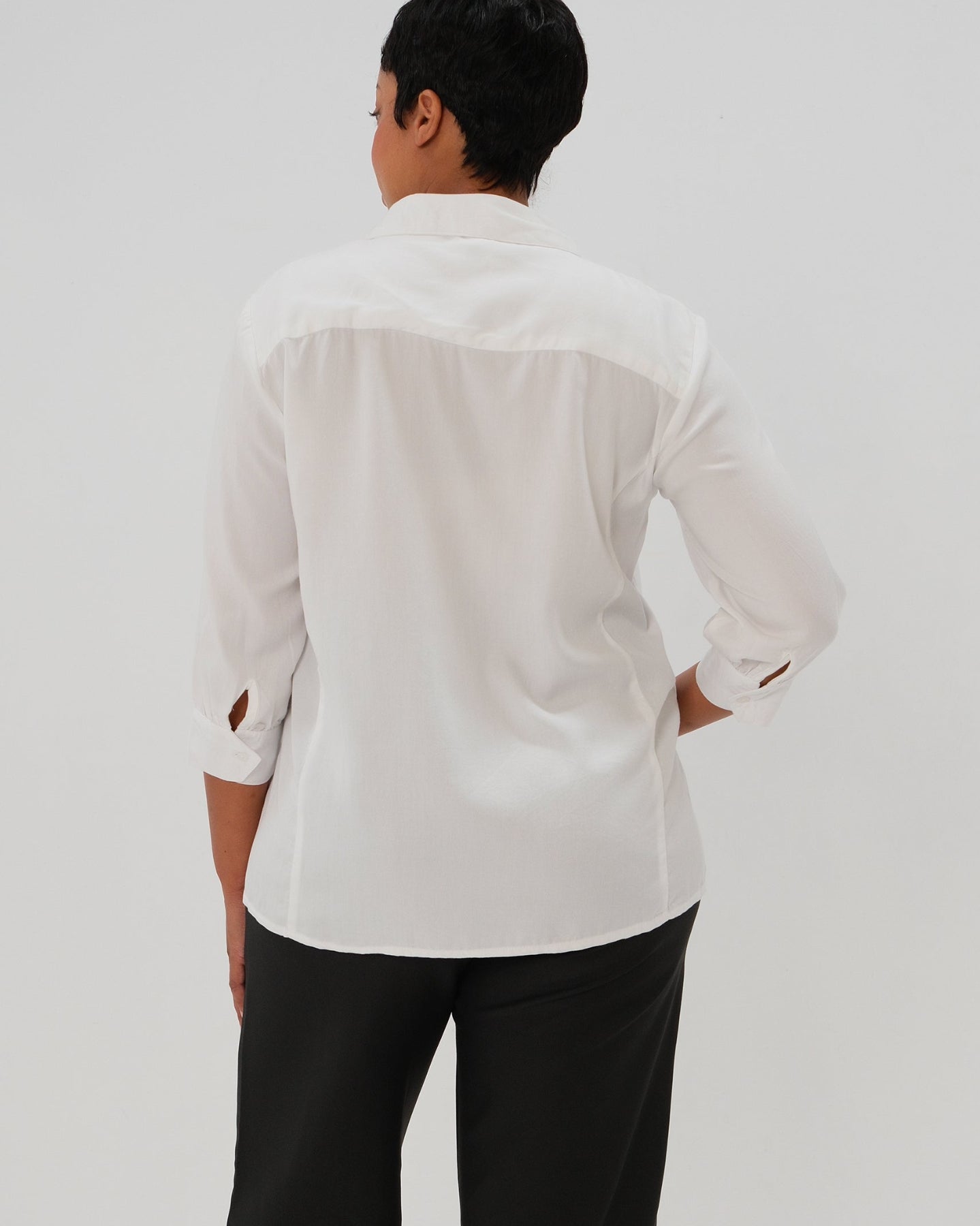 No-Gap Maternity Nursing Button Down Shirt in TENCEL (Regular & Petite)