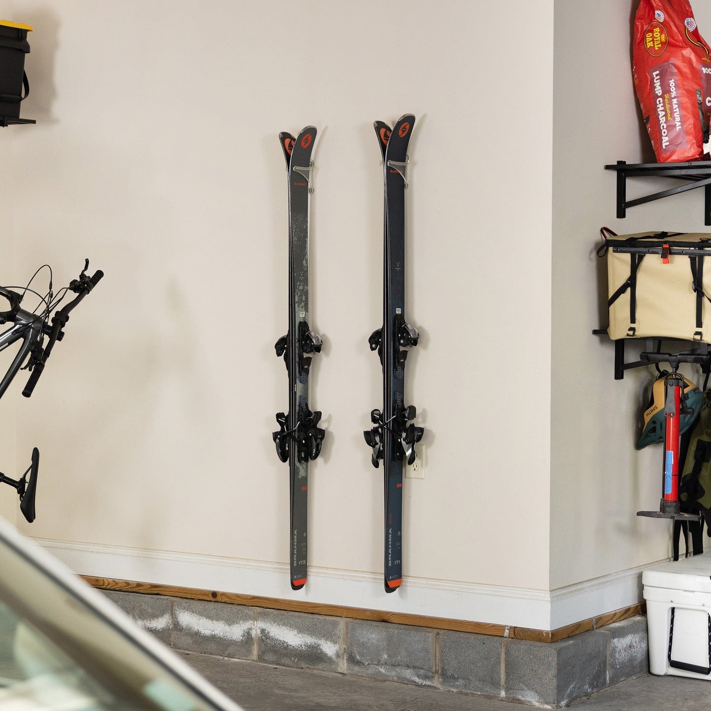 Summit Clear Acrylic Ski Wall Rack | 2 Pack