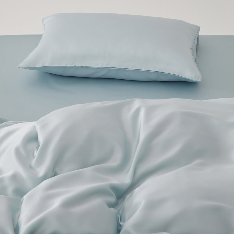 Adeline Pastel Silky Cooling TENCEL™ Bedding Set / White