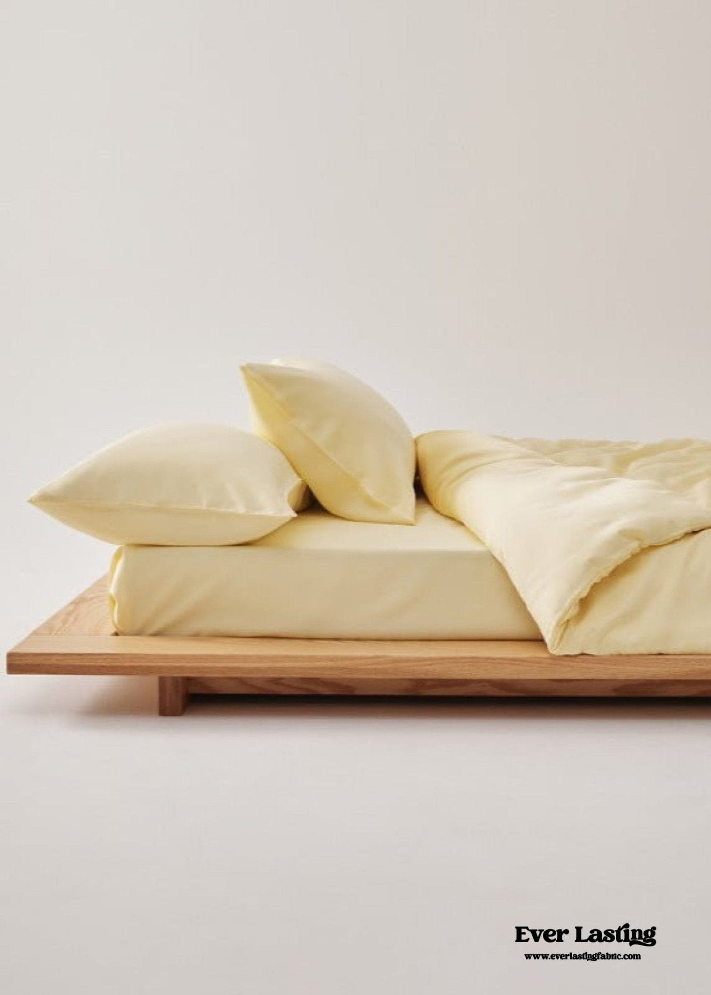 Adeline Pastel Silky Cooling TENCEL™ Bedding Set / Cream