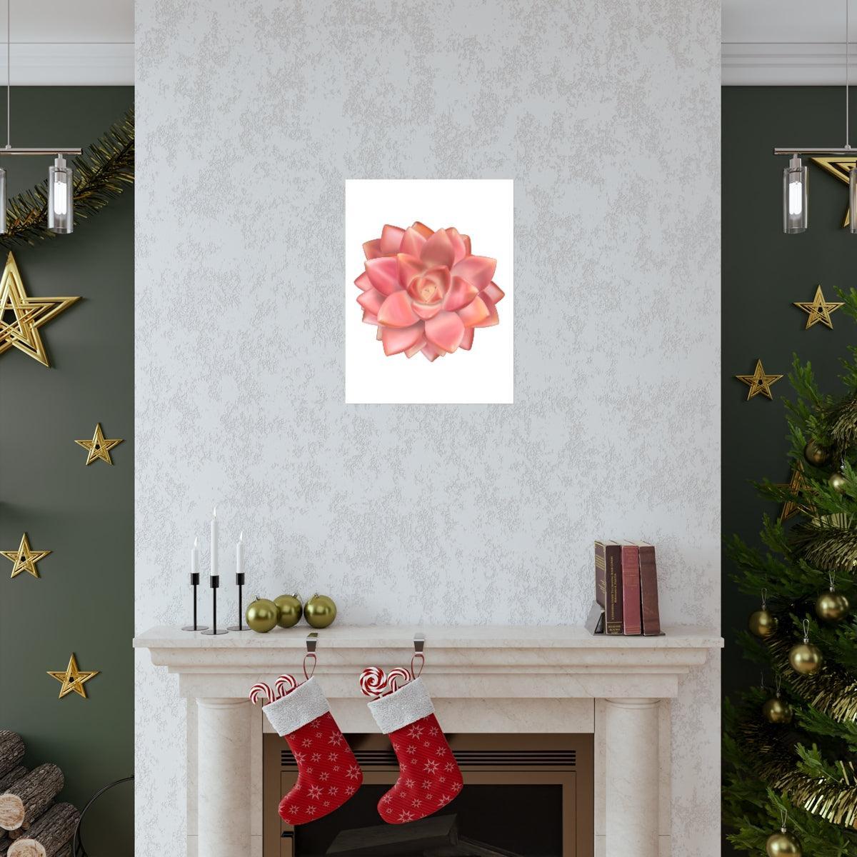 Graptosedum California Sunset Succulent Botanical Print – Unframed Wall Art